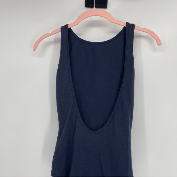 Aritzia  Community Intent Bodysuit Sleeveless Scoop open back in Navy XXS - Picture 5 of 15